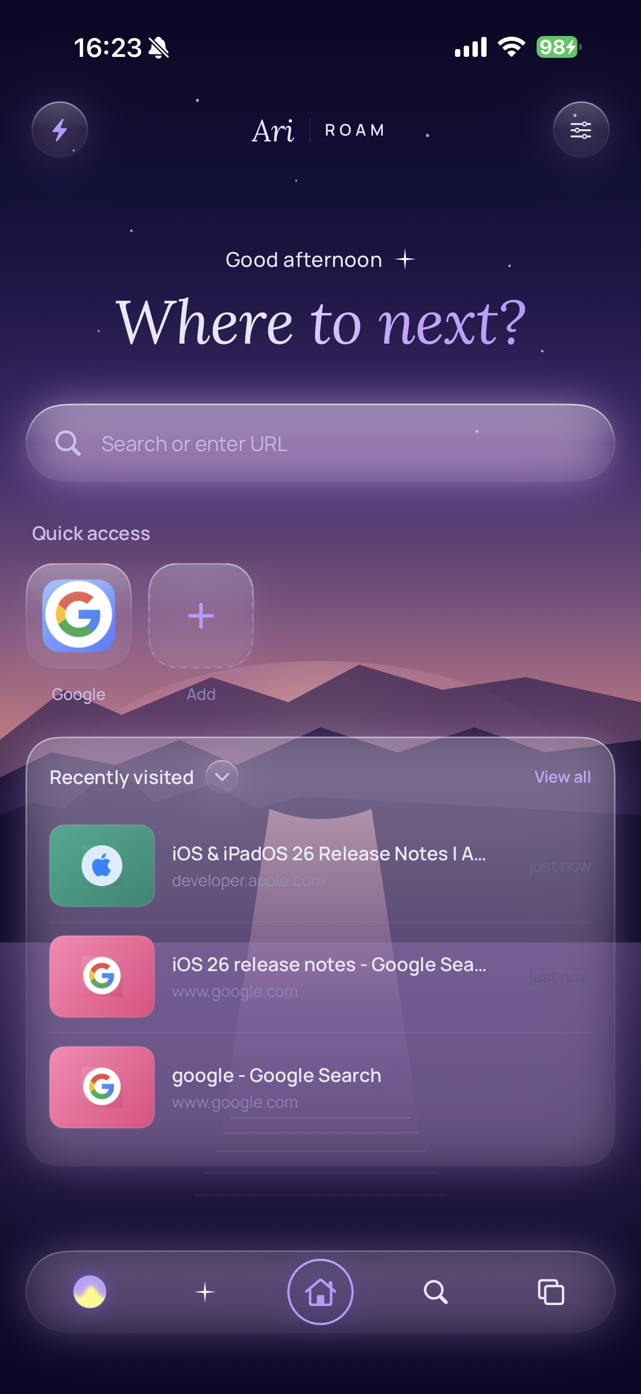 AriRoam home